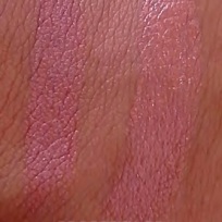 Lipstick Swatch: (Left) Kate lasting finish - 105 & (Right) Rimmel moisture renew - 720 Notting Hill Nude